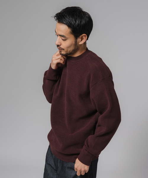 EDIFICE（エディフィス）の「ライト シェニール ヤーン クルーネック プルオーバー（ニット/セーター・メンズ・アイボリー/ブラウン/チャコールグレー・MEDIUM/LARGE）」の9枚目の写真