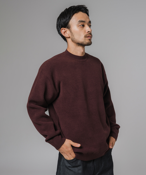 EDIFICE（エディフィス）の「ライト シェニール ヤーン クルーネック プルオーバー（ニット/セーター・メンズ・アイボリー/ブラウン/チャコールグレー・MEDIUM/LARGE）」の8枚目の写真