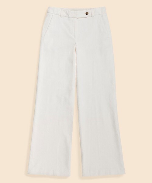 BROOKS BROTHERS(ブルックスブラザーズ)の「ストレッチコットン コーデュロイ ワイドレッグパンツ(その他パンツ・レディース・オリーブ/ナチュラル・0/2/4/6/8)」の1枚目の写真