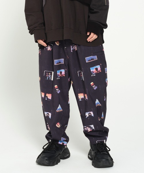 STOF（ストフ）の「PEDESTRIAN WIDE PANTS（その他パンツ・メンズ・ブラック/グリーン・S/M）」の2枚目の写真