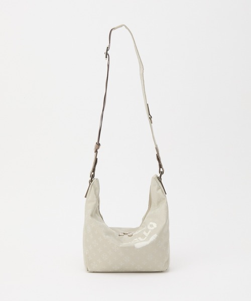 russet(ラシット)の「ステンシル風プリント ナイロン2WAYミニショルダーバッグ(ショルダーバッグ・レディース・キナリ/ブラック/ブラック×ブルー・FREE)」の10枚目の写真