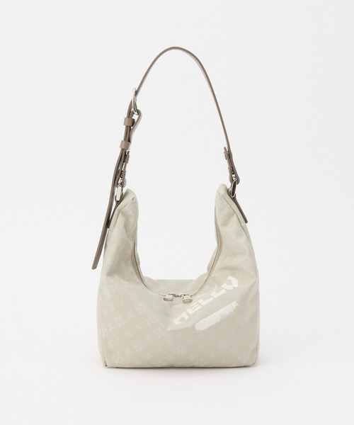 russet(ラシット)の「ステンシル風プリント ナイロン2WAYミニショルダーバッグ(ショルダーバッグ・レディース・キナリ/ブラック/ブラック×ブルー・FREE)」の9枚目の写真