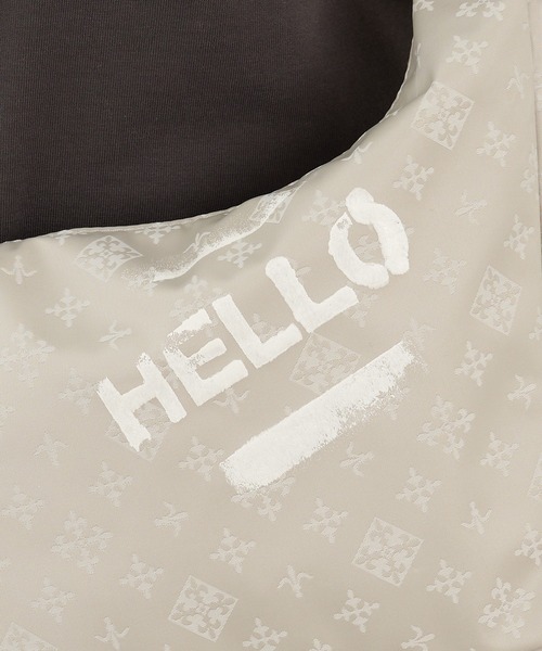 russet(ラシット)の「ステンシル風プリント ナイロン2WAYミニショルダーバッグ(ショルダーバッグ・レディース・キナリ/ブラック/ブラック×ブルー・FREE)」の15枚目の写真