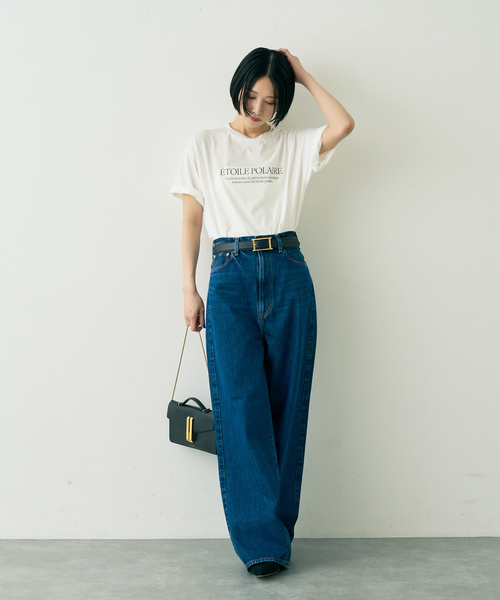 Rouge vif（ルージュヴィフ）の「【NEEDBY heritage/ニードバイヘリテージ】KYLIE バギーワイドデニム（デニムパンツ・レディース・インディゴブルー・25）」の12枚目の写真