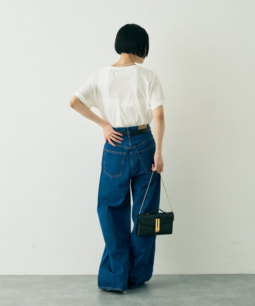 Rouge vif（ルージュヴィフ）の「【NEEDBY heritage/ニードバイヘリテージ】KYLIE バギーワイドデニム（デニムパンツ・レディース・インディゴブルー・25）」の15枚目の写真