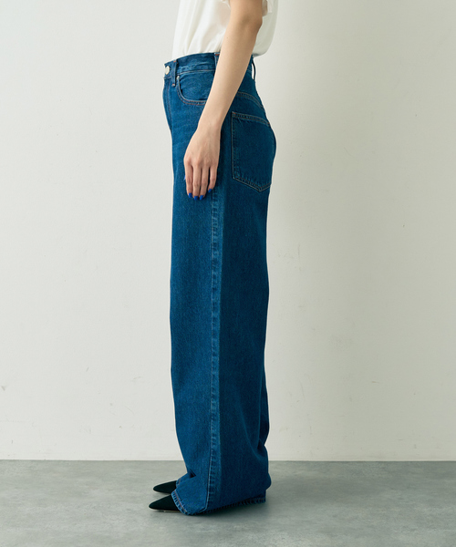 Rouge vif（ルージュヴィフ）の「【NEEDBY heritage/ニードバイヘリテージ】KYLIE バギーワイドデニム（デニムパンツ・レディース・インディゴブルー・25）」の17枚目の写真