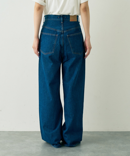 Rouge vif（ルージュヴィフ）の「【NEEDBY heritage/ニードバイヘリテージ】KYLIE バギーワイドデニム（デニムパンツ・レディース・インディゴブルー・25）」の7枚目の写真