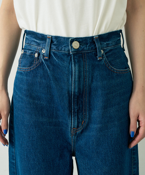 Rouge vif（ルージュヴィフ）の「【NEEDBY heritage/ニードバイヘリテージ】KYLIE バギーワイドデニム（デニムパンツ・レディース・インディゴブルー・25）」の9枚目の写真