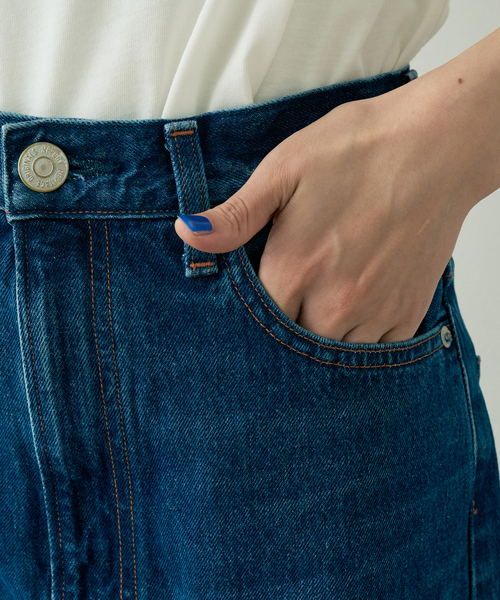 Rouge vif（ルージュヴィフ）の「【NEEDBY heritage/ニードバイヘリテージ】KYLIE バギーワイドデニム（デニムパンツ・レディース・インディゴブルー・25）」の10枚目の写真