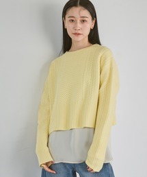 A part by | ケーブルニットプルオーバー(ニット/セーター)