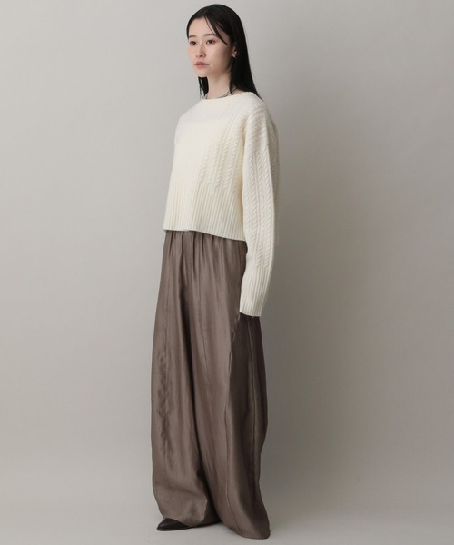 A part by(アパートバイ)の「ケーブルニットプルオーバー(ニット/セーター・レディース・ブラック/アイボリー/イエロー系その他/レッド・FREE)」の6枚目の写真