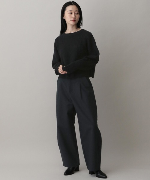 A part by(アパートバイ)の「ケーブルニットプルオーバー(ニット/セーター・レディース・ブラック/アイボリー/イエロー系その他/レッド・FREE)」の13枚目の写真