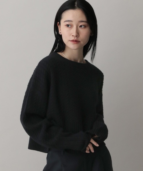 A part by(アパートバイ)の「ケーブルニットプルオーバー(ニット/セーター・レディース・ブラック/アイボリー/イエロー系その他/レッド・FREE)」の16枚目の写真