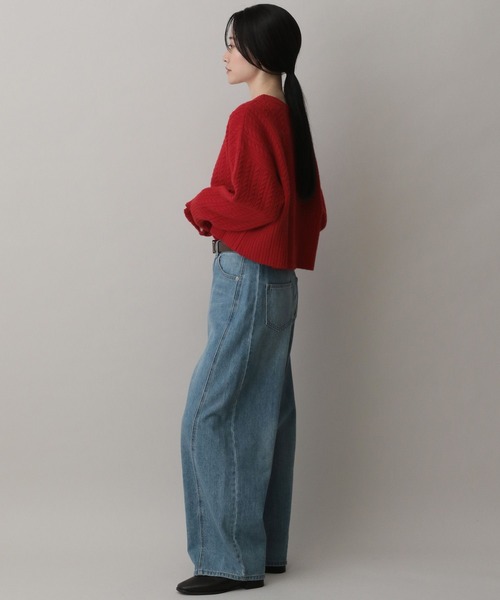 A part by(アパートバイ)の「ケーブルニットプルオーバー(ニット/セーター・レディース・ブラック/アイボリー/イエロー系その他/レッド・FREE)」の21枚目の写真