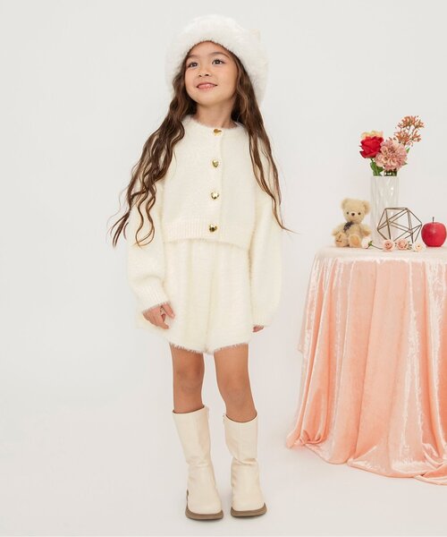 BREEZE（ブリーズ）の「【ジュニア対応】シャギーニットフレアパンツ（その他パンツ・キッズ・ブラック/オフホワイト・90/100/120/140）」の13枚目の写真