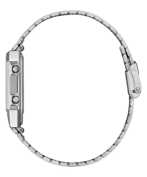 RECORD LABEL(レコードレーベル)の「RECORD LABEL レコードレーベル メタリック アナデジテンプ 特定店限定モデル JG2101-51H(アナログ腕時計・メンズ・シルバー・FREE)」の2枚目の写真