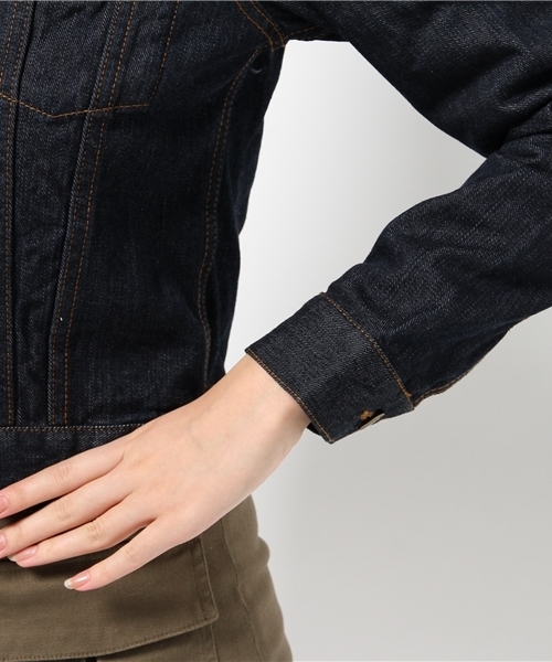 Chico（チコ）の「【who's who Chico】 デニムGジャン（デニムジャケット・レディース・ネイビー・FREE）」の9枚目の写真