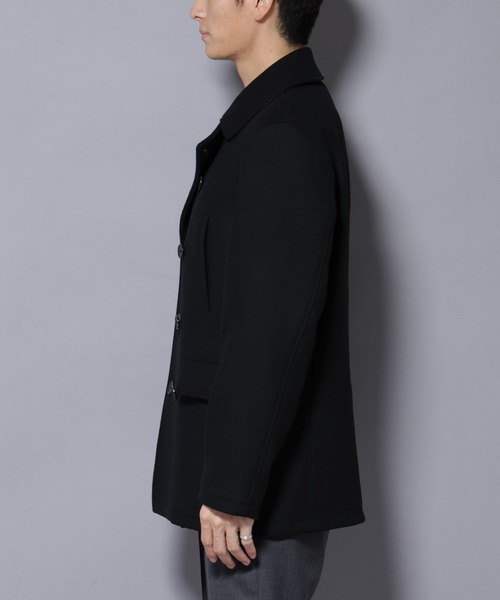 セール】ウールカシミヤメルトンPコート（ピーコート）｜NANO universe