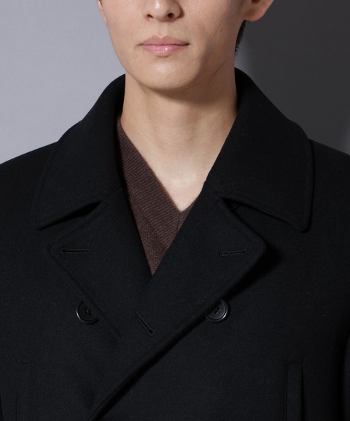 セール】ウールカシミヤメルトンPコート（ピーコート）｜NANO universe