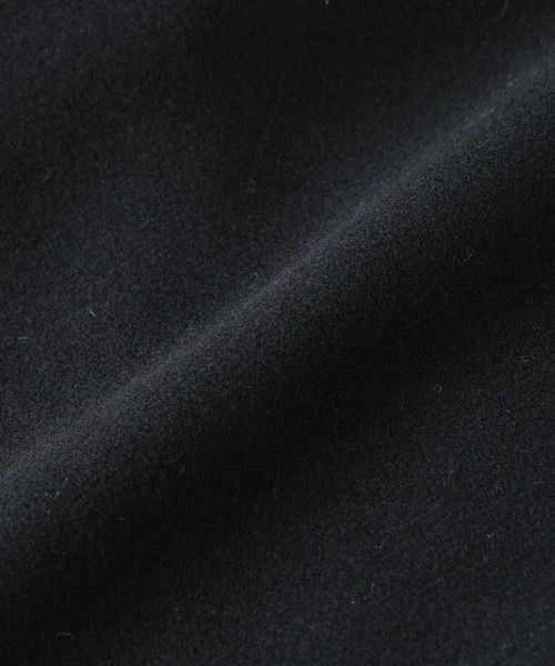 NANO universe（ナノユニバース）の「ウールカシミヤメルトンPコート（ピーコート・メンズ・ブラック/ブラウン/チャコール・S/M/L）」の7枚目の写真