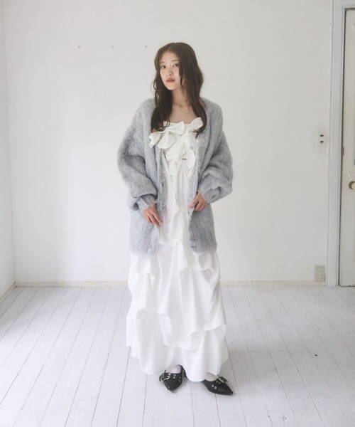 mellowneon（メロウネオン）の「ランダムタックスカート（スカート・レディース・チャコールグレー/アイボリー/ブラック・SMALL/MEDIUM）」の20枚目の写真