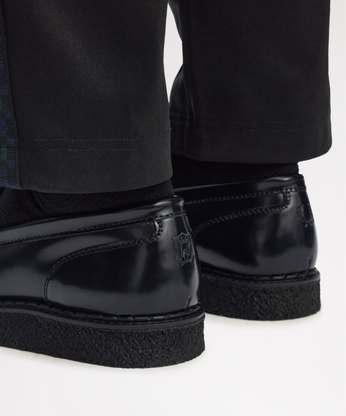 FRED PERRY(フレッドペリー)の「George Cox X Fred Perry Penny Loafer Leather/ジョージ・コックス ペニーローファー(ローファー・メンズ・バーガンディー/ブラック・23cm/24cm/25cm/26cm/27cm/28cm)」の5枚目の写真