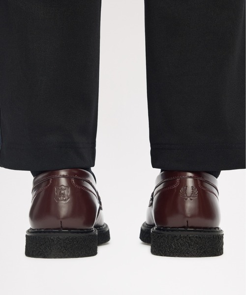 FRED PERRY(フレッドペリー)の「George Cox X Fred Perry Penny Loafer Leather/ジョージ・コックス ペニーローファー(ローファー・メンズ・バーガンディー/ブラック・23cm/24cm/25cm/26cm/27cm/28cm)」の14枚目の写真