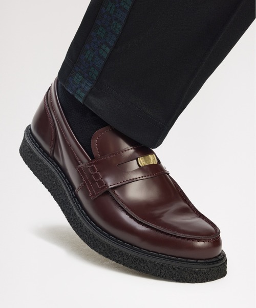 フレッドペリー　e Cox ダークブラウン ローファー George Cox X Fred Perry Penny Loafer Leather／ジョージ・コックス