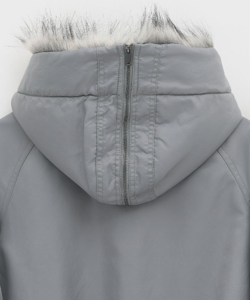 セール】[MADE] ヌニルファートリミングフードジャンパー（ブルゾン