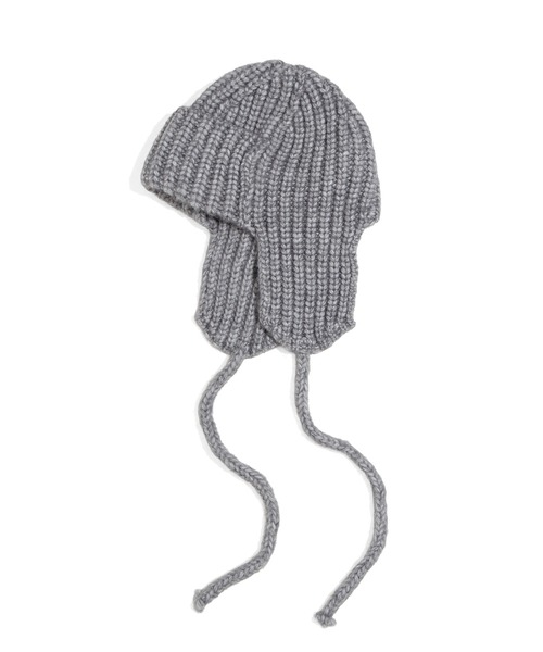 PUNYUS（プニュズ）の「耳あて付きニット帽（ニットキャップ/ビーニー・レディース・ライトベージュ/ブラック/サックスブルー/ピンク/グレー・FREE）」の18枚目の写真