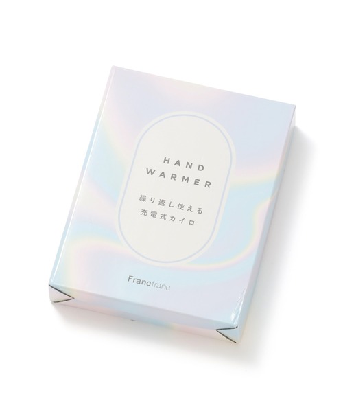 Francfranc（フランフラン）の「【2025年モデル】繰り返し使えるカイロ オーロラ ホワイト typeC対応 充電式 モバイルバッテリー機能 電子カイロ ギフト プレゼント 贈り物（生活家電・レディース・ホワイト・FREE）」の12枚目の写真