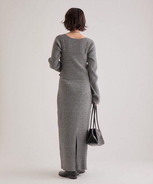 ニットビスチェ付き ワンピース（ワンピース）｜mystic（ミスティック