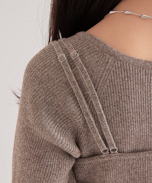 ニットビスチェ付き ワンピース（ワンピース）｜mystic（ミスティック