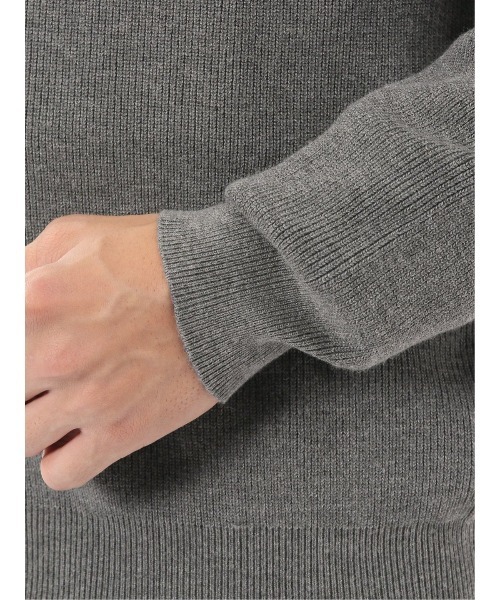 m.f.editorial（エムエフエディトリアル）の「【ウォッシャブル ウール混】m.f.エディトリアル メンズ 畦 ドライバーズ ニットアウター（カーディガン/ボレロ・メンズ・グレー系その他2/ブラック・LARGE/X-LARGE/MEDIUM）」の17枚目の写真