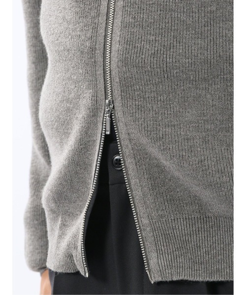 m.f.editorial（エムエフエディトリアル）の「【ウォッシャブル ウール混】m.f.エディトリアル メンズ 畦 ドライバーズ ニットアウター（カーディガン/ボレロ・メンズ・グレー系その他2/ブラック・LARGE/X-LARGE/MEDIUM）」の18枚目の写真