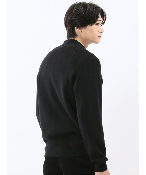 m.f.editorial（エムエフエディトリアル）の「【ウォッシャブル ウール混】m.f.エディトリアル メンズ 畦 ドライバーズ ニットアウター（カーディガン/ボレロ・メンズ・グレー系その他2/ブラック・LARGE/X-LARGE/MEDIUM）」の21枚目の写真