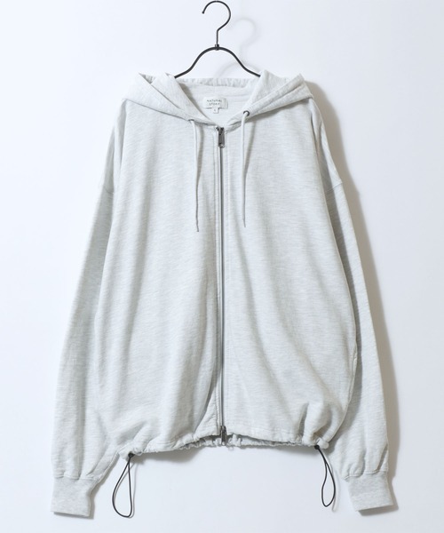 SITRY(シトリー)の「Drawstring Mini French Terry Sweat Zip Hoodie/無地 カットデニム カモフラ柄 ドローコード オーバーサイズ ミニ裏毛 フルジップパーカー フーディー パーカー スウェット レディース メンズ(パーカー・メンズ・ブラック系その他/オートミール/スミクロ/ブルー系その他/グリーン系その他/ブラウン系その他・M/LL/L)」の7枚目の写真