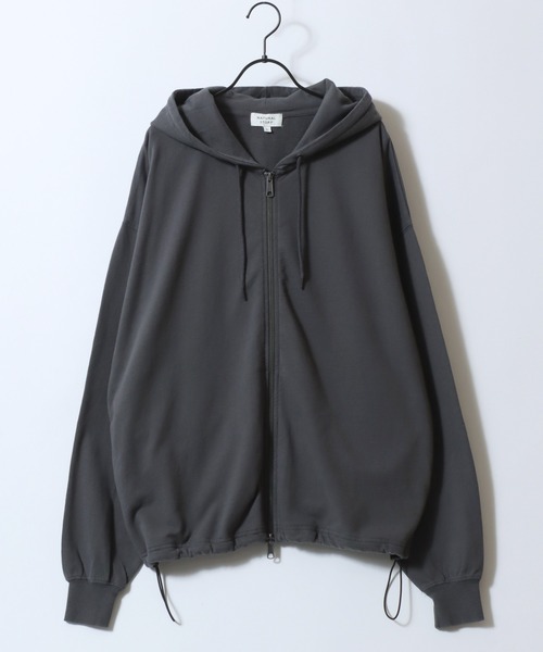 SITRY(シトリー)の「Drawstring Mini French Terry Sweat Zip Hoodie/無地 カットデニム カモフラ柄 ドローコード オーバーサイズ ミニ裏毛 フルジップパーカー フーディー パーカー スウェット レディース メンズ(パーカー・メンズ・ブラック系その他/オートミール/スミクロ/ブルー系その他/グリーン系その他/ブラウン系その他・M/LL/L)」の8枚目の写真