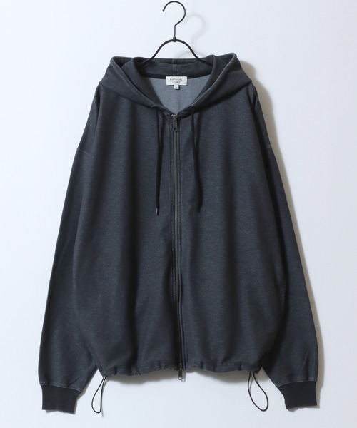 SITRY(シトリー)の「Drawstring Mini French Terry Sweat Zip Hoodie/無地 カットデニム カモフラ柄 ドローコード オーバーサイズ ミニ裏毛 フルジップパーカー フーディー パーカー スウェット レディース メンズ(パーカー・メンズ・ブラック系その他/オートミール/スミクロ/ブルー系その他/グリーン系その他/ブラウン系その他・M/LL/L)」の9枚目の写真