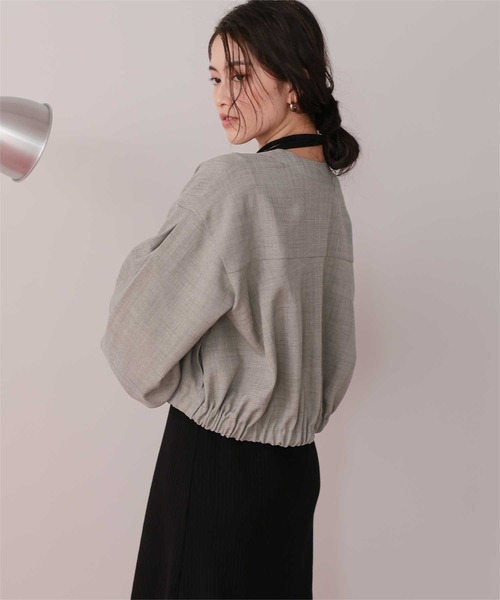 titivate(ティティベイト)の「ダブルポケットデザインブルゾン(ブルゾン・レディース・サンドベージュ/ライトイエロー/アイボリー/ブラック・L/M)」の15枚目の写真