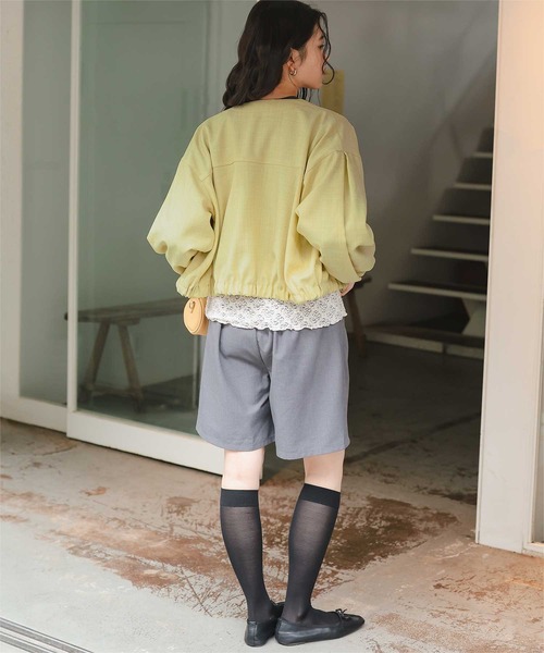 titivate(ティティベイト)の「ダブルポケットデザインブルゾン(ブルゾン・レディース・サンドベージュ/ライトイエロー/アイボリー/ブラック・L/M)」の18枚目の写真