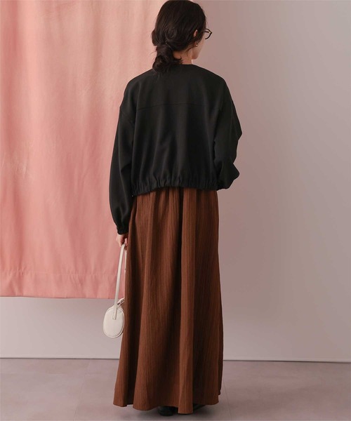 titivate(ティティベイト)の「ダブルポケットデザインブルゾン(ブルゾン・レディース・サンドベージュ/ライトイエロー/アイボリー/ブラック・L/M)」の10枚目の写真