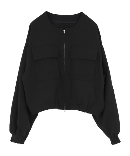 titivate(ティティベイト)の「ダブルポケットデザインブルゾン(ブルゾン・レディース・サンドベージュ/ライトイエロー/アイボリー/ブラック・L/M)」の22枚目の写真