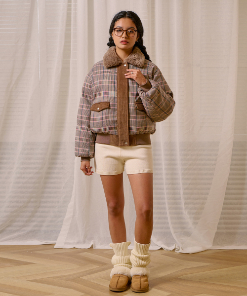 BITTER CELLS（ビターセルズ）の「ウィティプファージャケット-ピンクチェック（ダウンジャケット/コート・レディース・その他・FREE）」の2枚目の写真