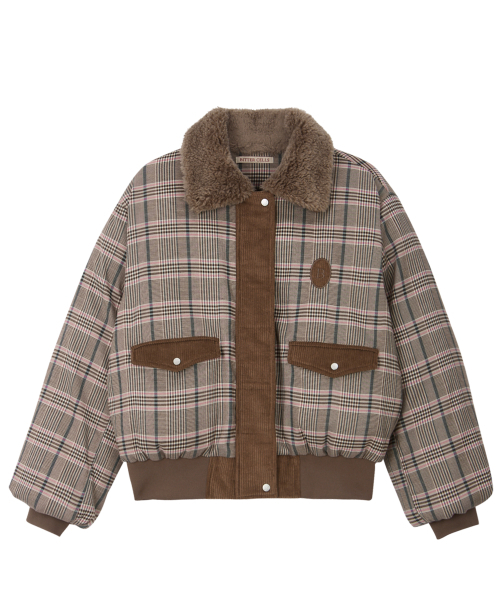 BITTER CELLS（ビターセルズ）の「ウィティプファージャケット-ピンクチェック（ダウンジャケット/コート・レディース・その他・FREE）」の3枚目の写真