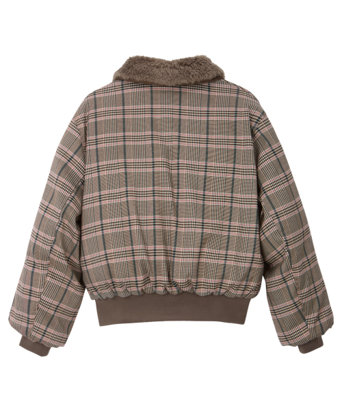 BITTER CELLS（ビターセルズ）の「ウィティプファージャケット-ピンクチェック（ダウンジャケット/コート・レディース・その他・FREE）」の4枚目の写真