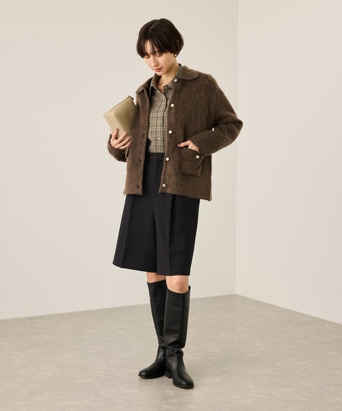 ROPE' PICNIC（ロペピクニック）の「ウエストタックハーフパンツ（その他パンツ・レディース・チャコールグレー/ベージュ系その他2/ブラック・S/M）」の21枚目の写真