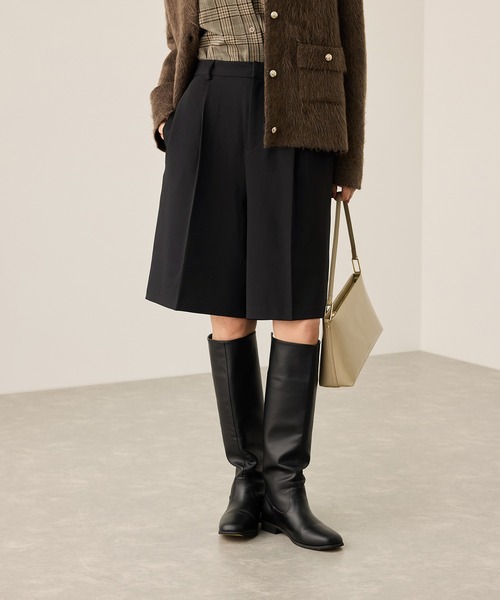 ROPE' PICNIC（ロペピクニック）の「ウエストタックハーフパンツ（その他パンツ・レディース・チャコールグレー/ベージュ系その他2/ブラック・S/M）」の19枚目の写真