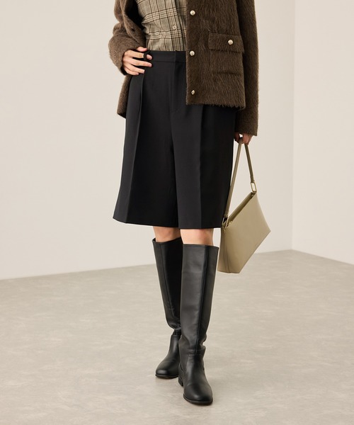 ROPE' PICNIC（ロペピクニック）の「ウエストタックハーフパンツ（その他パンツ・レディース・チャコールグレー/ベージュ系その他2/ブラック・S/M）」の18枚目の写真