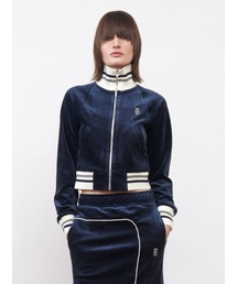 Velour Track Jacket Navy